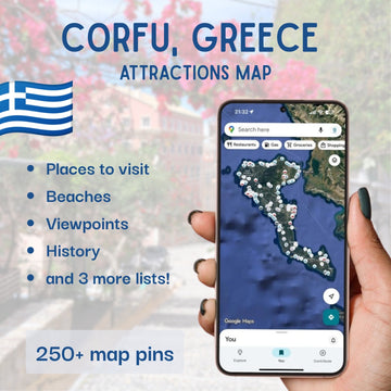 Corfu Tourist Map - Maps by Ema