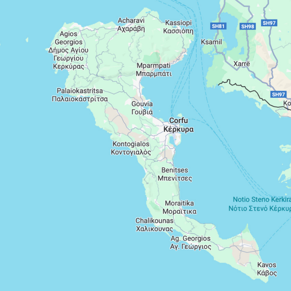 Corfu map before preview