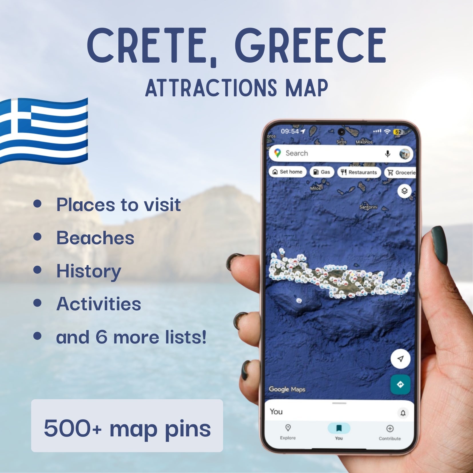Crete Tourist Map - Maps by Ema