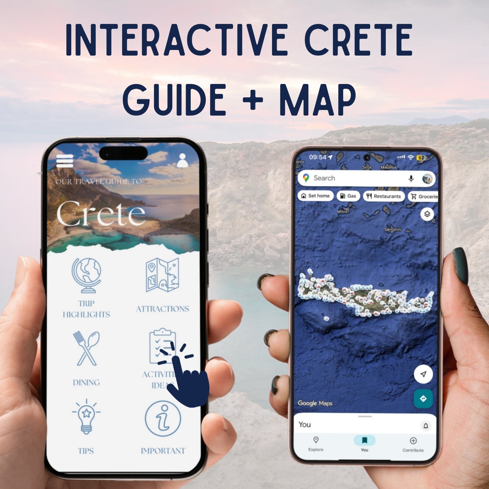 Explore Crete Bundle: Map & Smart Guide - Maps by Ema