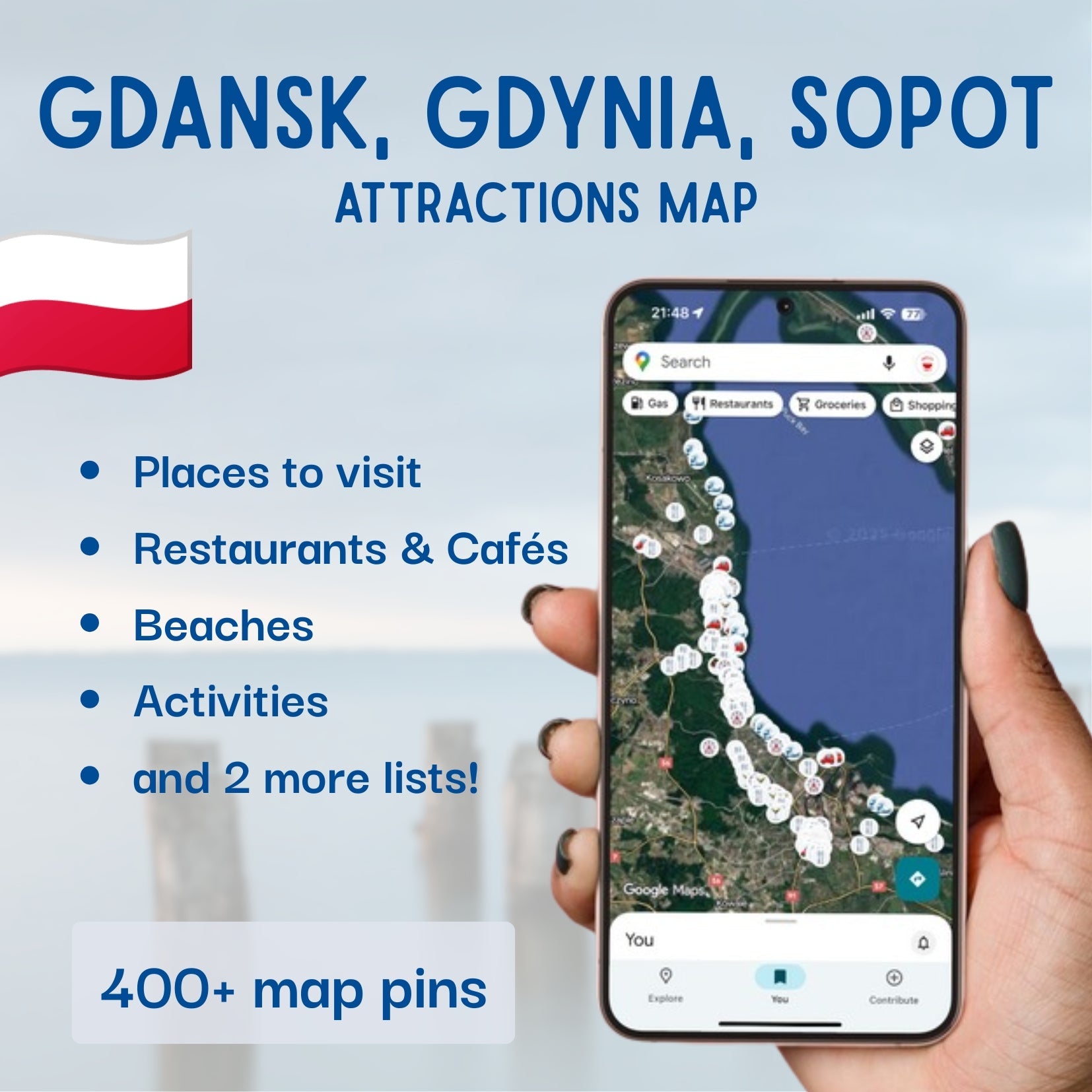 Gdansk Tourist Map - Maps by Ema