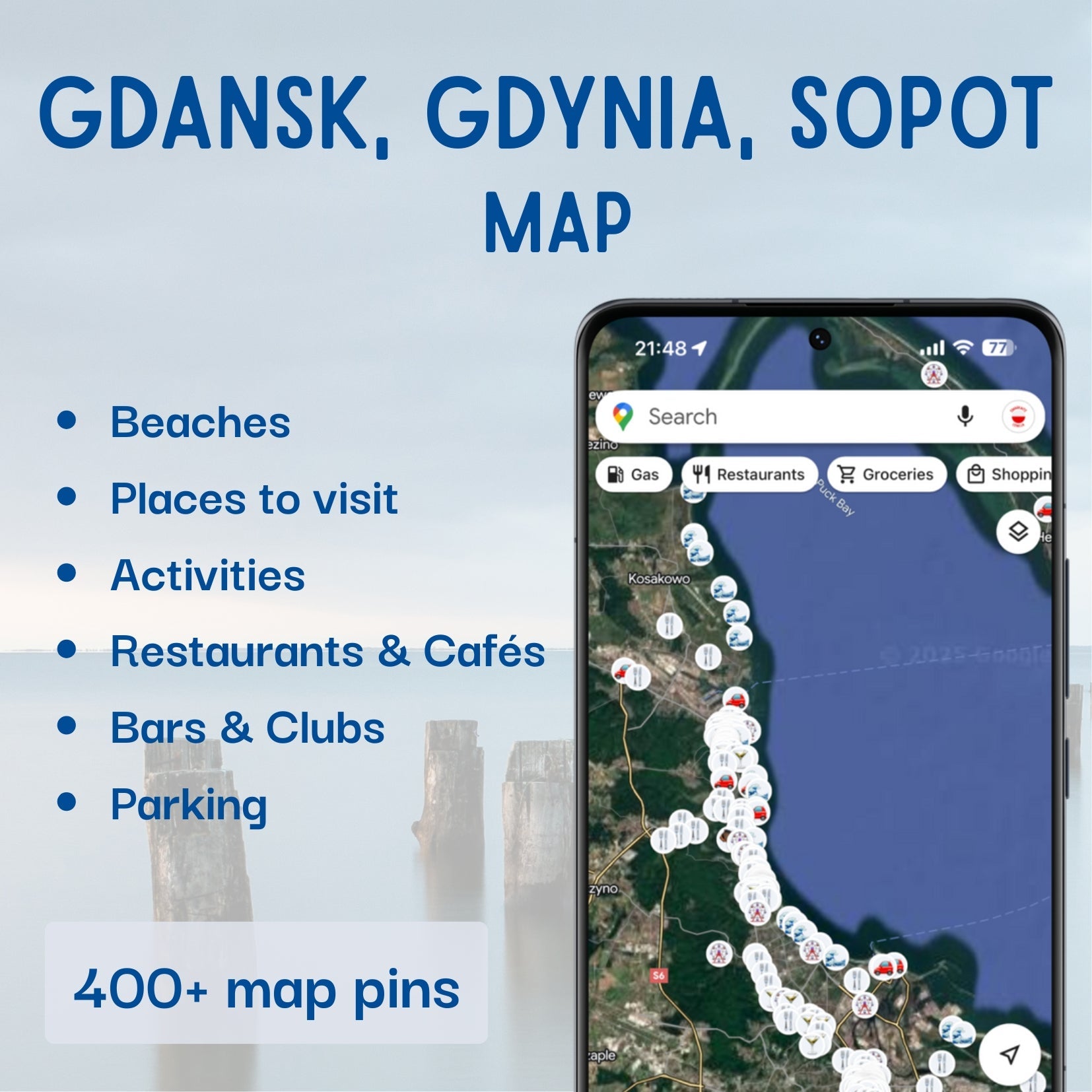 Gdansk Tourist Map - Maps by Ema
