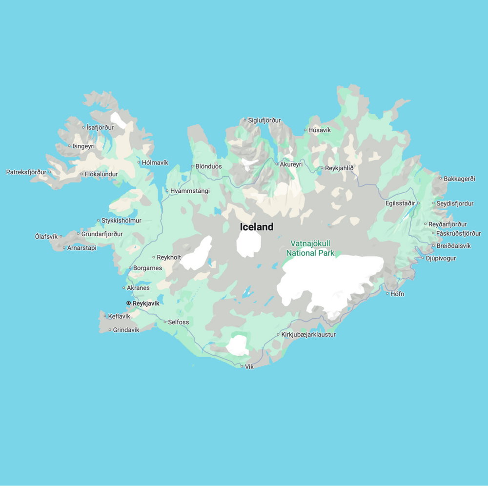 Iceland map before preview