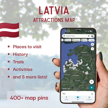 Latvia Tourist Map - Maps by Ema