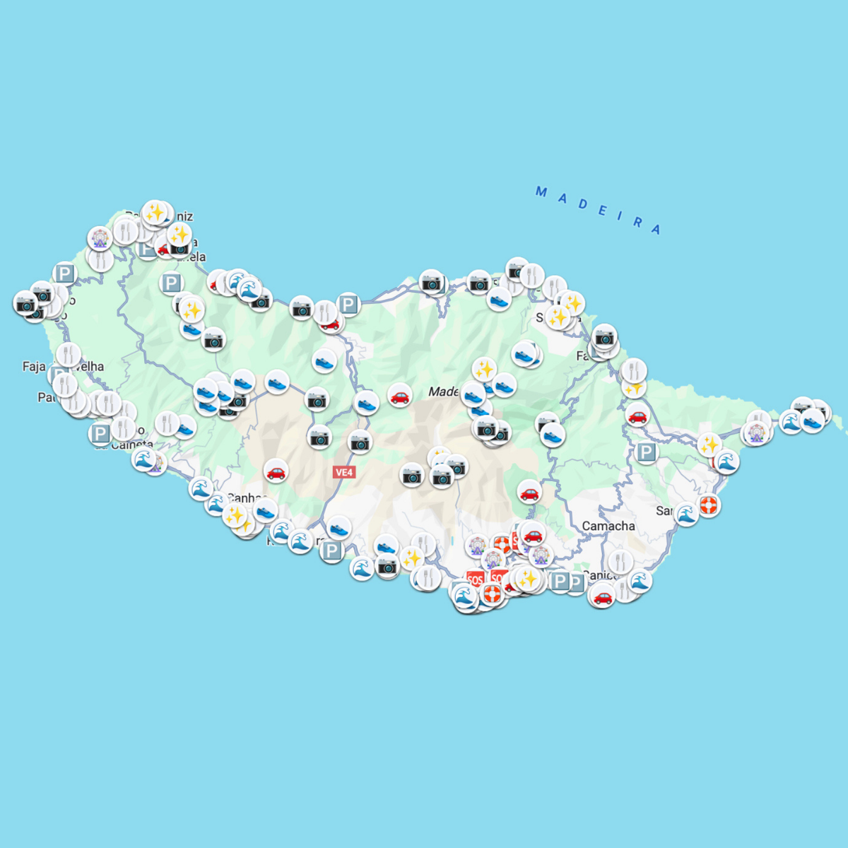 Madeira Travel Map preview