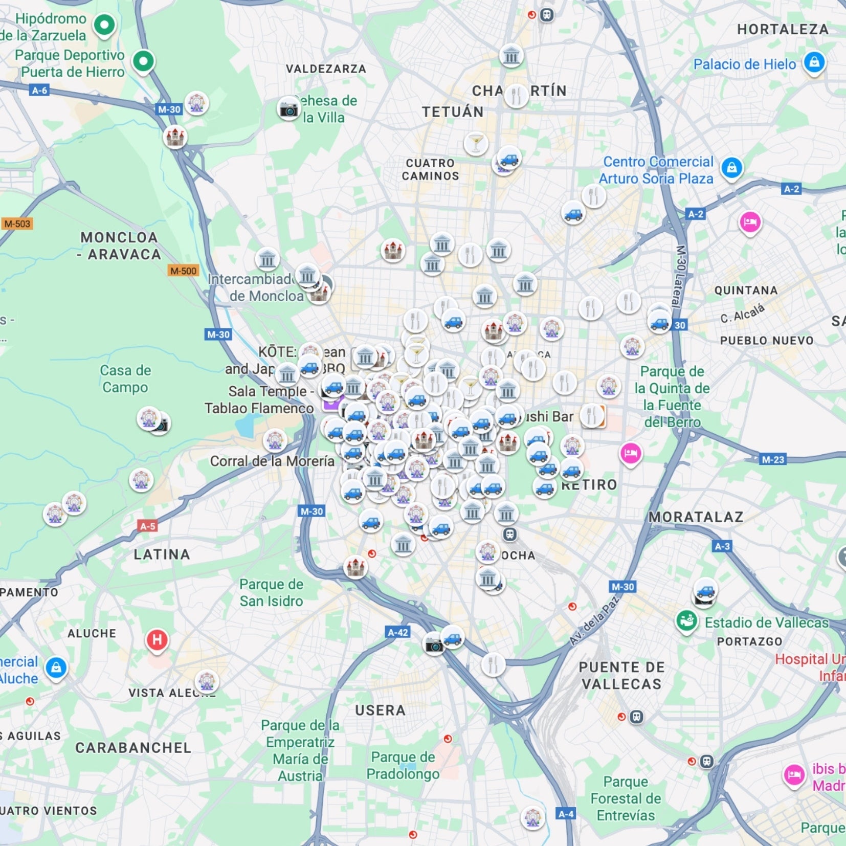 Madrid Tourist Map - Maps by Ema