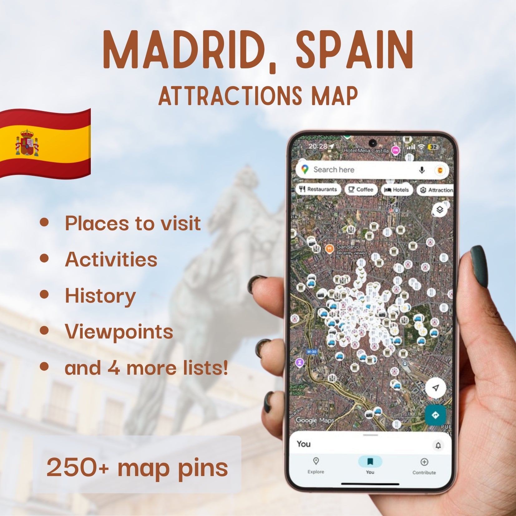 Madrid Tourist Map - Maps by Ema