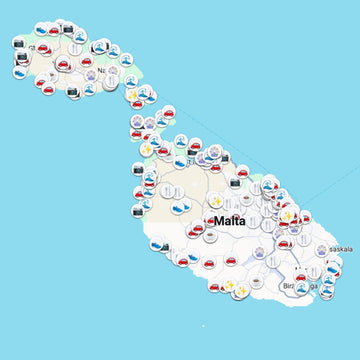 Malta Tourist Map - Maps by Ema