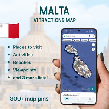 Malta Tourist Map - Maps by Ema