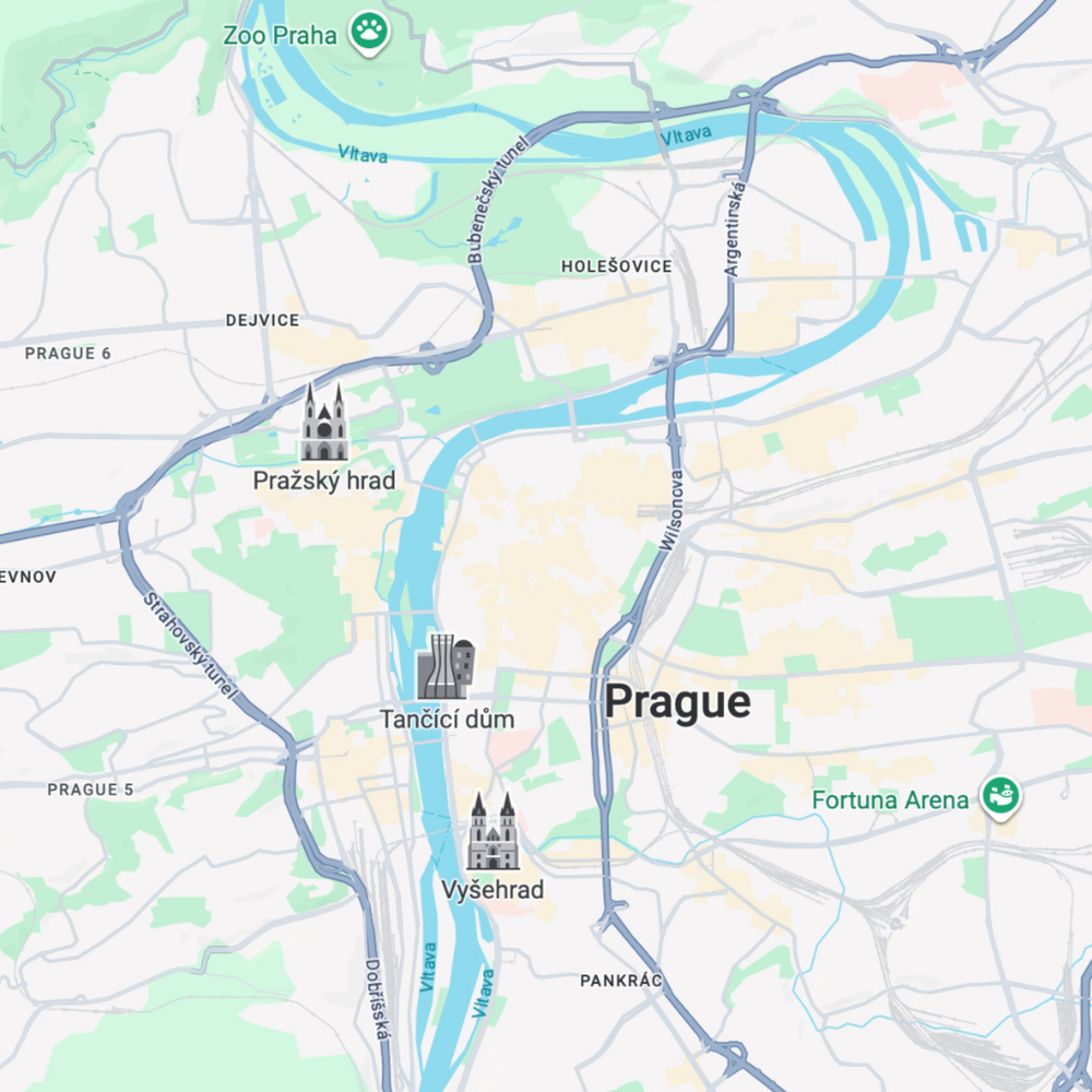 Prague map before preview
