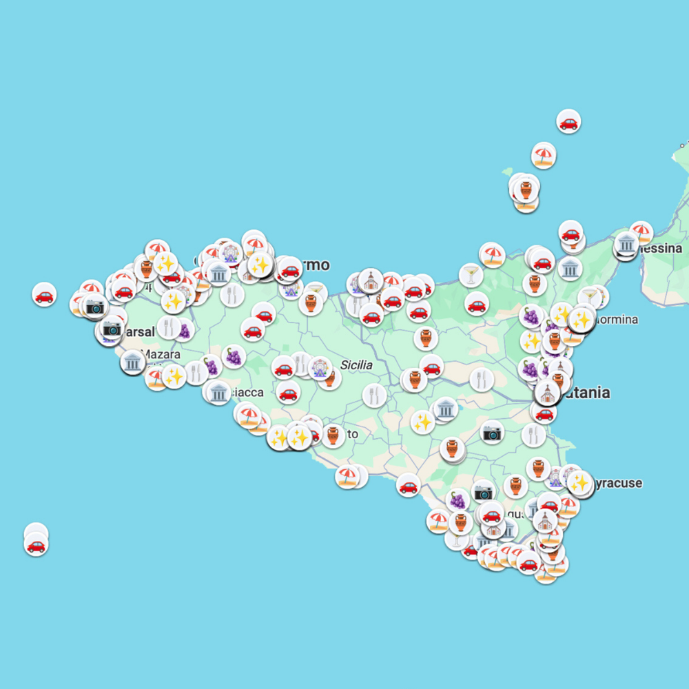 Sicily organized map after preview