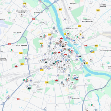 Warsaw Tourist Map - Maps by Ema