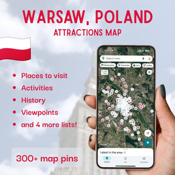 Warsaw Tourist Map - Maps by Ema