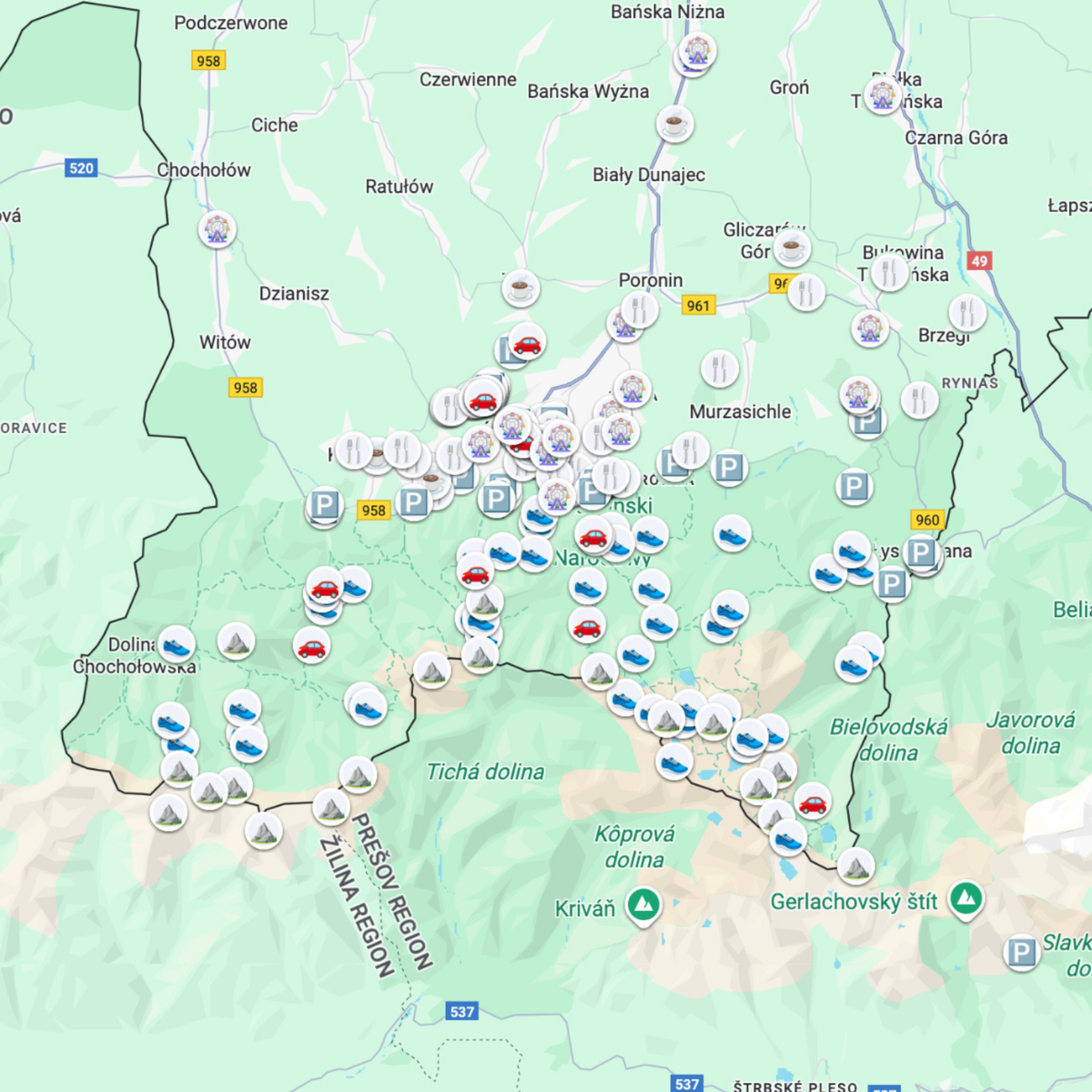 Zakopane Travel Map preview